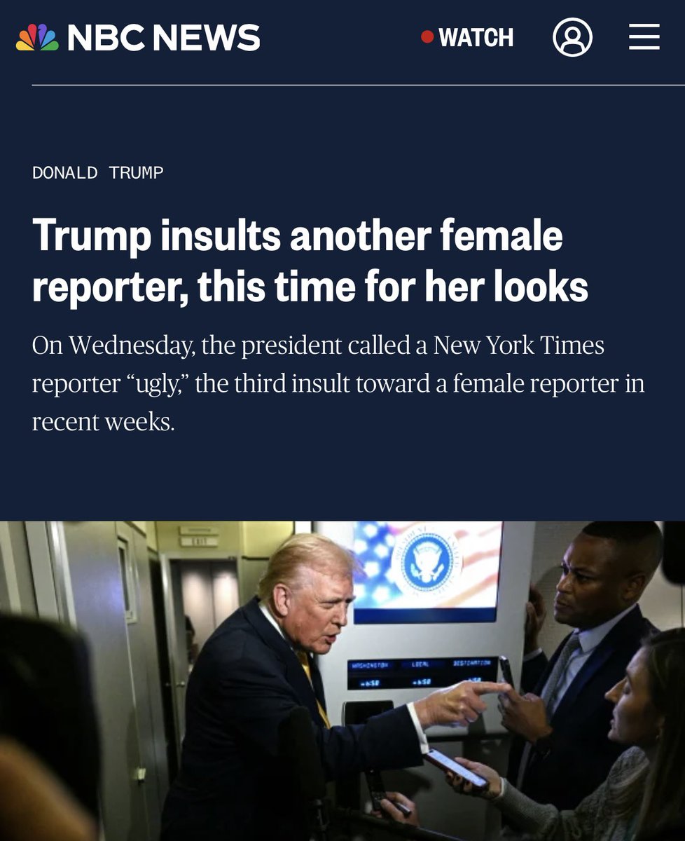 I posted a montage of 19 clips last week of Trump making personal attacks against female reporters in just the last few months. Now we have #20.