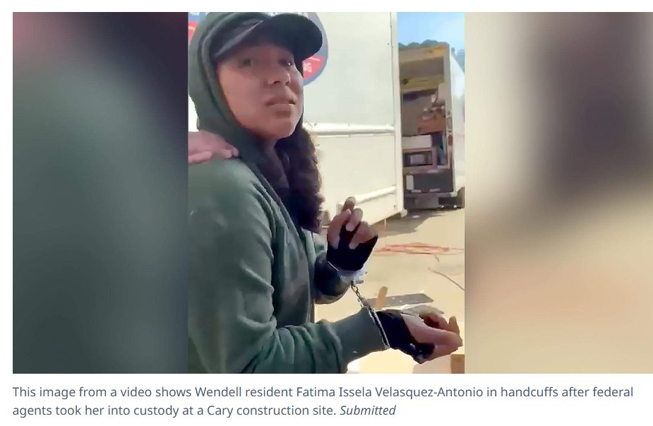 GregTSargent's tweet image. Awful. Trump admin is deporting a 23-year-old NC woman who came here at the age of 14 as an unaccompanied minor. Her father was murdered and mother died of cancer. All she has are two traffic citations, per this good report from @dankanenando:

charlotteobserver.com/news/politics-…