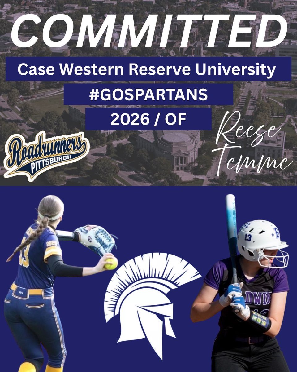 ReeseTemme2026's tweet image. These next four years are going to be fun! 💙🤍 #Committed @CWRU_Softball