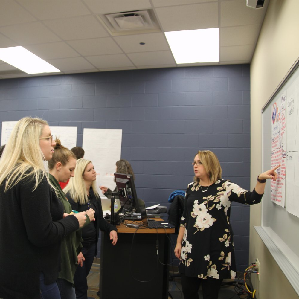 ryansteuer's tweet image. #PBL #ProjectBasedLearning
Movement Makers at work! Workshop participants getting feedback on their PBL units.