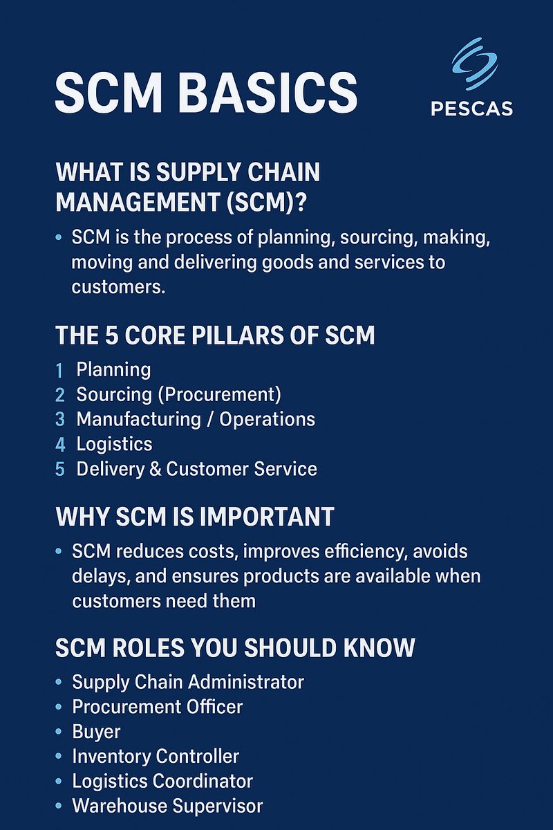 TishLifestyle's tweet image. Daily SCM education powered by PESCAS.
Follow us here for more knowledge and insights. 
#Grow #learn #Procure