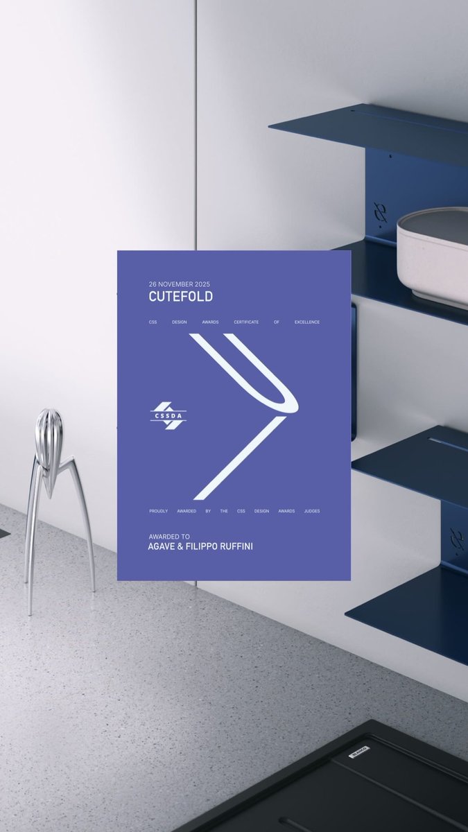 RuffiniFilippo's tweet image. Website Of The Day 🔥🙌🏼
UI, UX &amp;amp; Innovation Awards 🥳🏆
@cssdesignawards 
cssdesignawards.com

Studio: Agave | Web Design Studio  

#CSS #design #awards #UI #UX