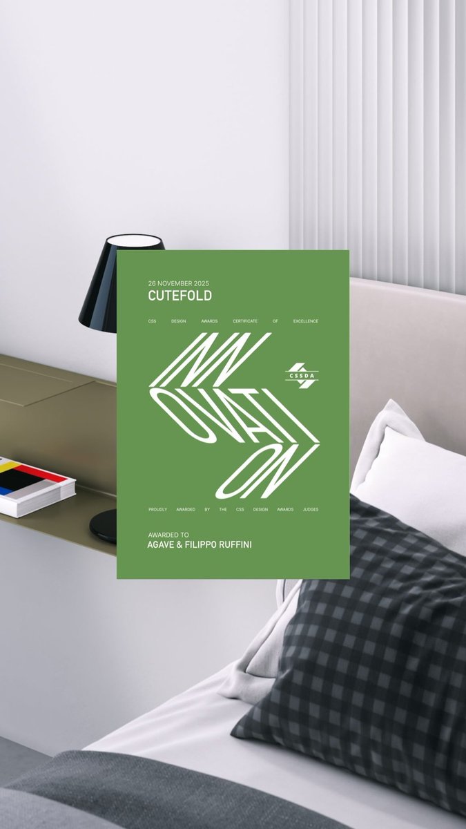 RuffiniFilippo's tweet image. Website Of The Day 🔥🙌🏼
UI, UX &amp;amp; Innovation Awards 🥳🏆
@cssdesignawards 
cssdesignawards.com

Studio: Agave | Web Design Studio  

#CSS #design #awards #UI #UX