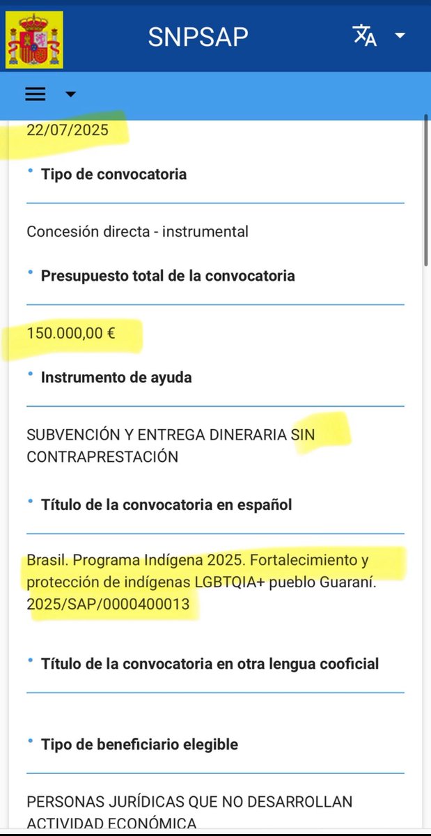 Jan2030sinmiedo's tweet image. 150.000€ para Brasil. Programa Indígena 2025. Fortalecimiento y protección de indígenas LGBTQIA+ pueblo Guaraní. Somos muy generosos.