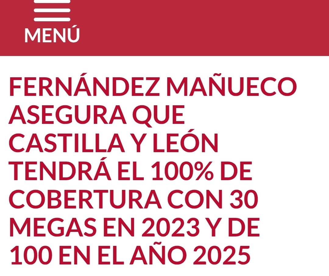 Luiso_Garcia's tweet image. En la propia página de la JCYL aparece un comunicado del 14/9/2021 en el que Mañueco aseguraba que tendriamos el 100% de internet en todo el territorio en 2023. Por qué vamos a creeros a vosotros también?

Spoiler: Nos vamos a quedar sin AVE y sin Internet en los pueblos.