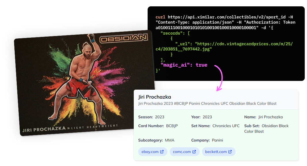 New release: Our #AI sports cards identification can now recognize new, rare, or uncatalogued #sportscards –  even when no database match exists. 👉 bit.ly/magic_parameter