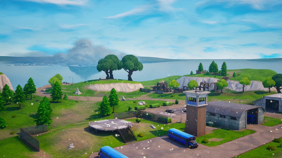 HyperX_Leaker's tweet image. ITS SNOWING IN THE OG ISLAND SPAWN‼️🔥 
Via @FN_Assist | #Fortnite