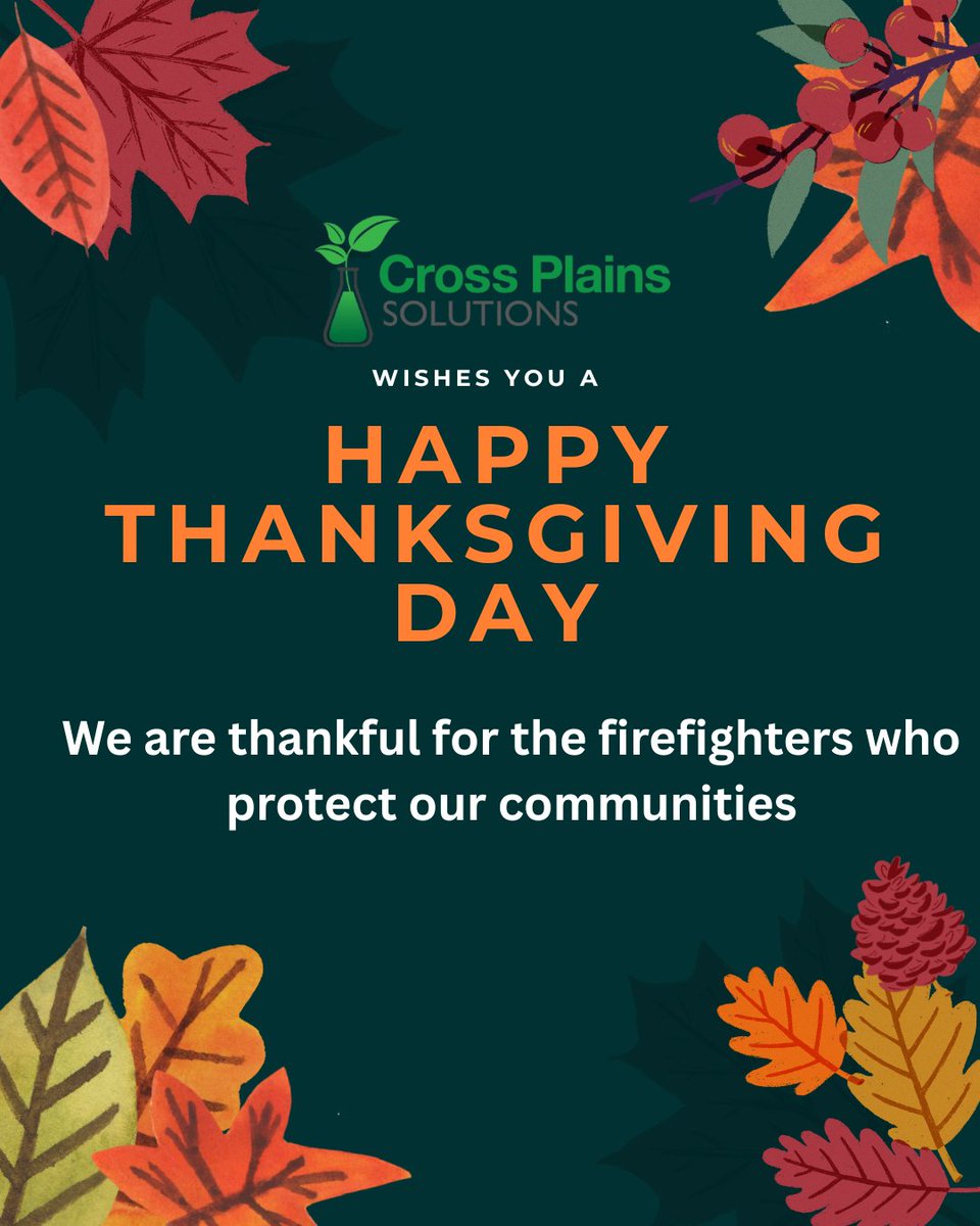 Happy Thanksgiving from Cross Plains Solutions!