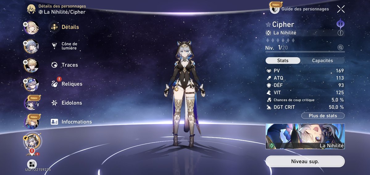 alouche31_'s tweet image. #HonkaiStarRail Finaly 😭😭😭😭 nlw i need to wait again for castorice #cipher