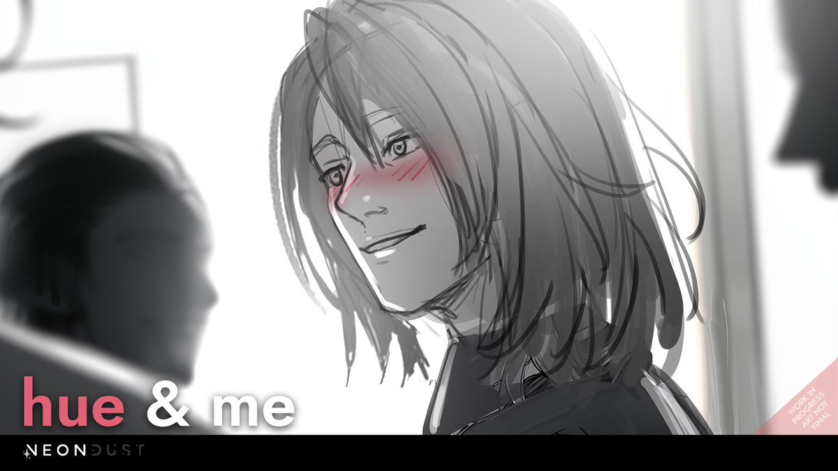 Hue and Me 🩶🩷🤍 by Neondust tweet media