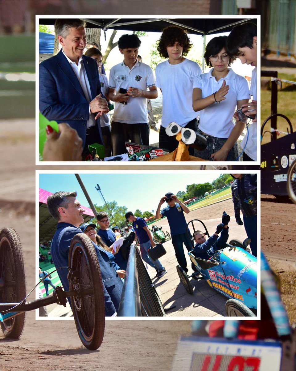 LeandroZdero's tweet image. Acompañamos el gran encuentro tecnológico de las escuelas técnicas del Chaco, premiando la innovación y el desarrollo de habilidades en los estudiantes.
✅ Exposición de proyectos institucionales.
✅ Competencia de autos eléctricos AUTOTEC, donde los jóvenes ponen en marcha su…