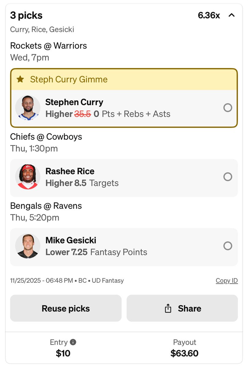 SwiftYouTube_'s tweet image. Thanksgiving specials! 🦃 

Get both + $100 with code SWIFT:
play.underdogfantasy.com/p-swift