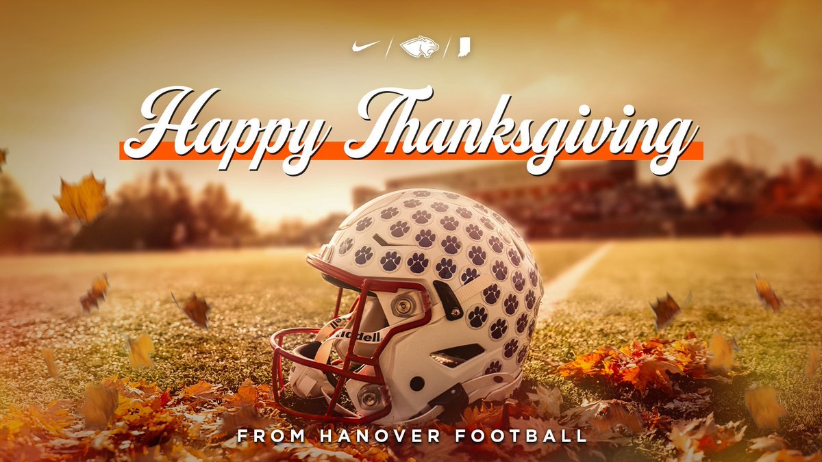 Thank you <a href="/DLCoach_Danford/">Andrew Danford</a> . Happy Thanksgiving <a href="/HanoverFTBL/">Hanover Football</a> . Can’t wait to practice on Thanksgiving tomorrow.