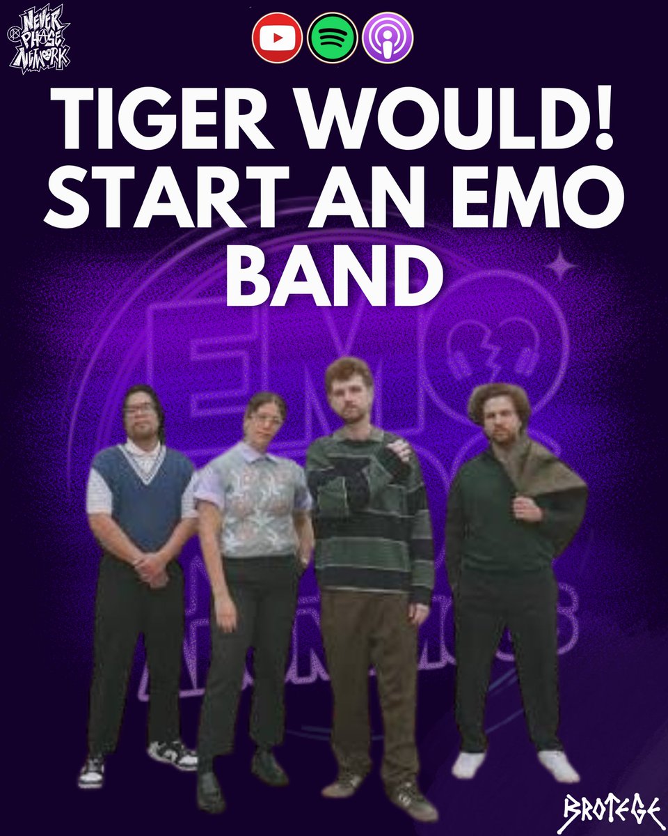 New interview out now! I got to chit chat with the TIGER WOULD! crew and we yapped about the Albany/New York DIY scene, their emo origin stories, and the golfer who inspired their name.

Available wherever tf ya get your pods!

EmoKidsAnonymous.com