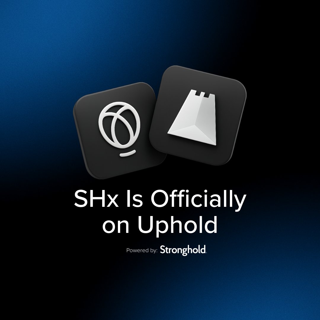 strongholdpay's tweet image. SHx is officially on @UpholdInc 🎉 Level 3 Reward users get Early Access, with trading opening 24 hours before the public.
This is the first listing to support both versions of SHx. 
 • Stellar-based SHx
 • upgraded ERC-20 SHx on Ethereum
If you plan to deposit via Ethereum and…