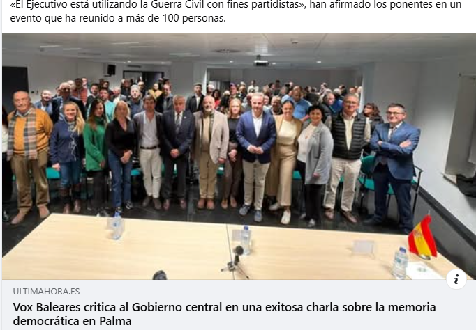 SalomBlog's tweet image. Lo que va passar mai s’ha d’oblidar. I no s’ha d’oblidar perquè tornam a seguir camins semblants. Es partits polítics, en general, estan generant odi, divisió i enfrontament per poder governar.