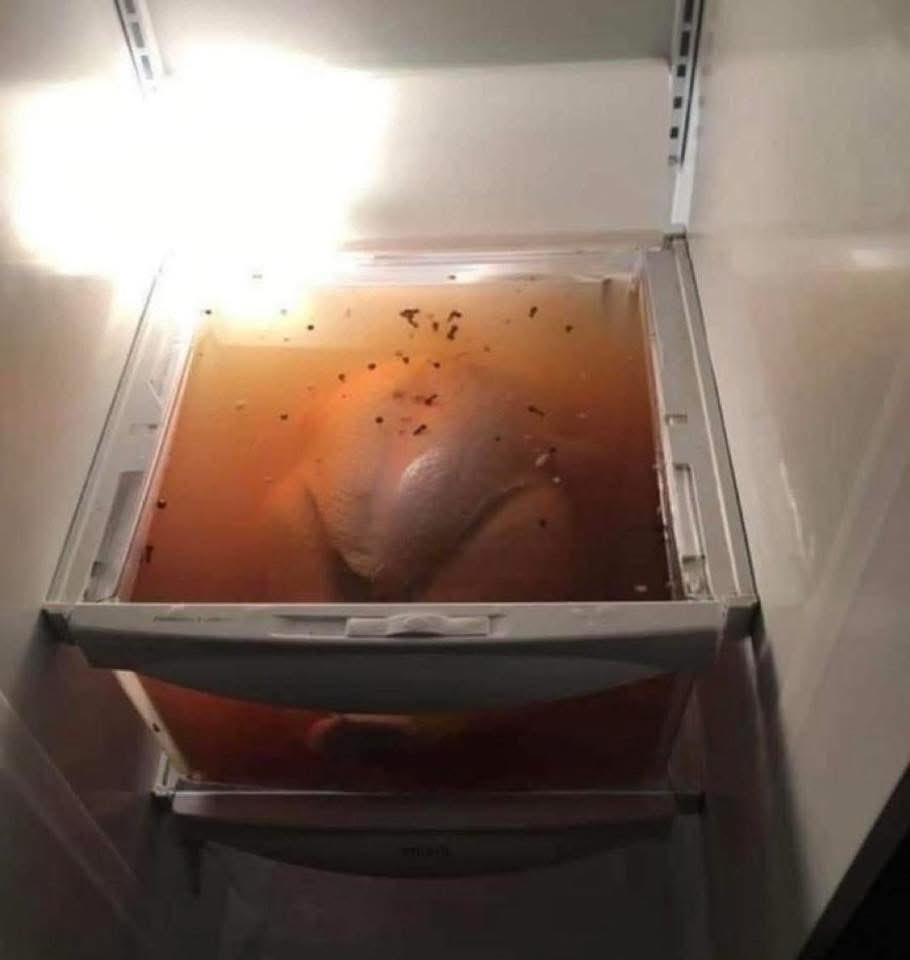 spassnac's tweet image. Thanksgiving turkey gonna go crazy tomorrow been marinating in the tank since Halloween 🔥 #chef