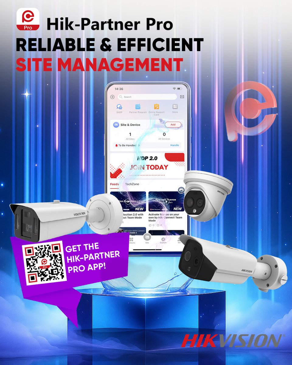 Hik-Partner Pro unifies devices, sites, and RMAs in one platform. AUTHENTICATE to access system insights, elevated support, and HDP 2.0 dealer benefits. Watch the video to learn more. hubs.li/Q03VGh110
