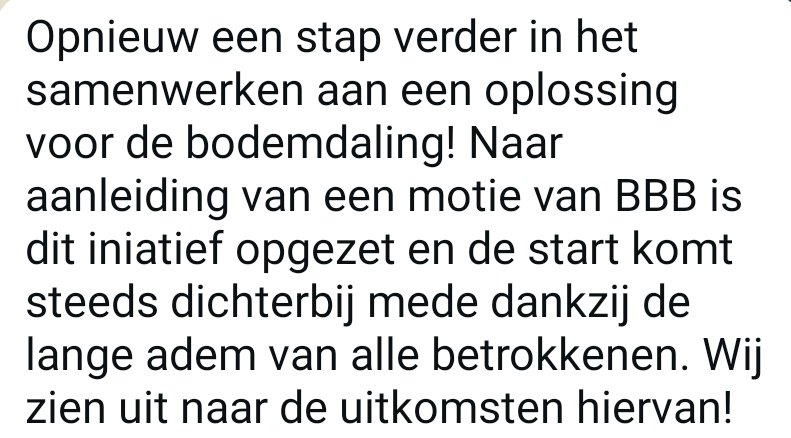 BBB Flevoland maakt zich hard voor een oplossing voor bodemdaling, na een door ons ingediende motie worden nu serieuze stappen ondernomen: