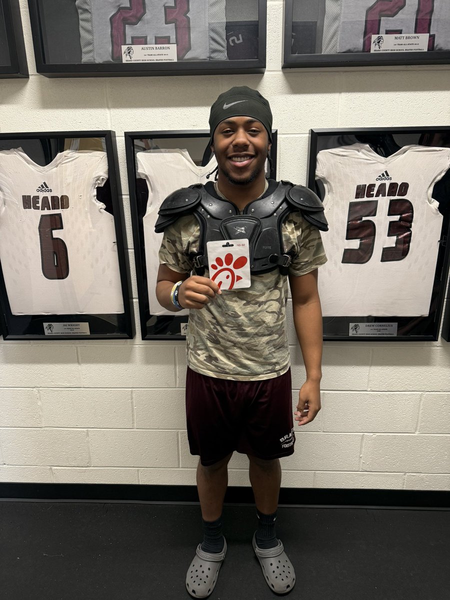 Special Teams Player of the Week from our second round win over Social Circle is AJ Beadles. AJ totaled four tackles, two on special teams, and a major PBU in the endzone! #TheHCway #Team53
