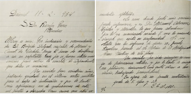 Recursos Humanos
Os habéis preguntado cómo se podía pedir trabajo hace un siglo. Cómo sería el currículo o carta de presentación, …. pues bien, aquí va un ejemplo. Recojo una carta, de petición de trabajo que le realizaron a mi abuelo Ramón en el año 1934
ramonprouszaragoza.es/?p=907