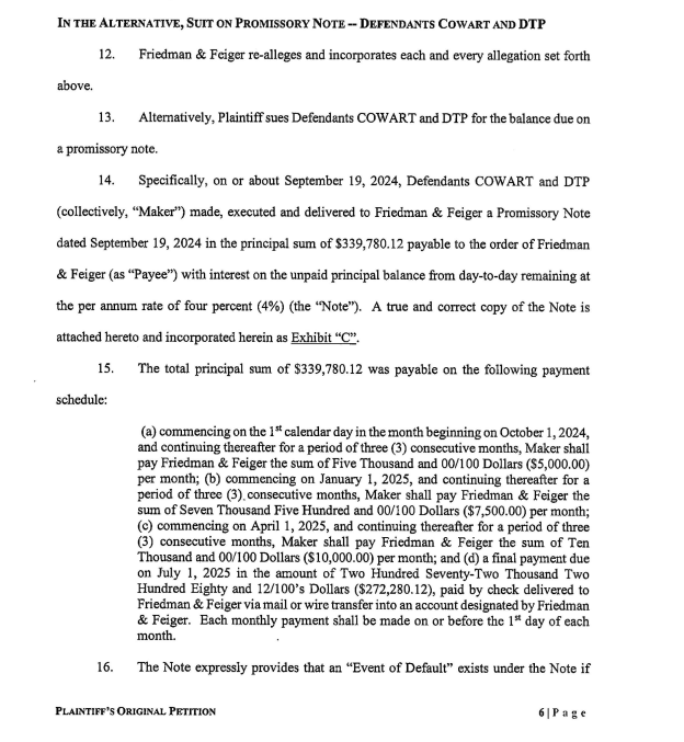 RocketScam24978's tweet image. Self proclaimed &quot;insider&quot; and &quot;profitable trading&quot; Guru micro influencer John Matthew Cowart, aka Rocketscooter, gets sued by legal team on 6/10/2025 for failing to pay bills despite a monthly payment arrangement of only $5,000 per month.  He appeared pro se (without a lawyer)