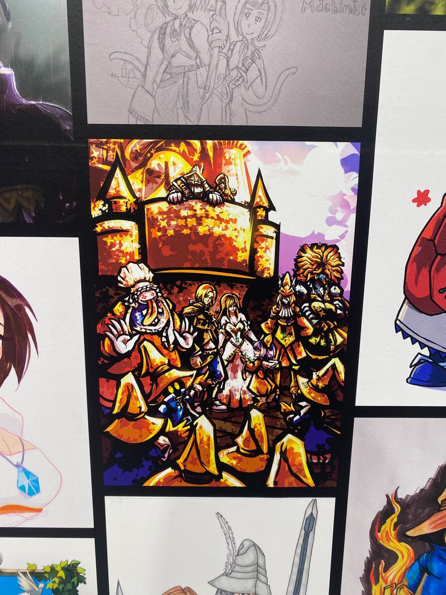 So I was contacted and provided photos of my illustrations exhibited at the FFIX Exhibition 🥹 I'm honored and grateful to be part of the memories of one of my favourite videogames of all time

Special thanks to buranariyo💗

#FF9展に行ってきました