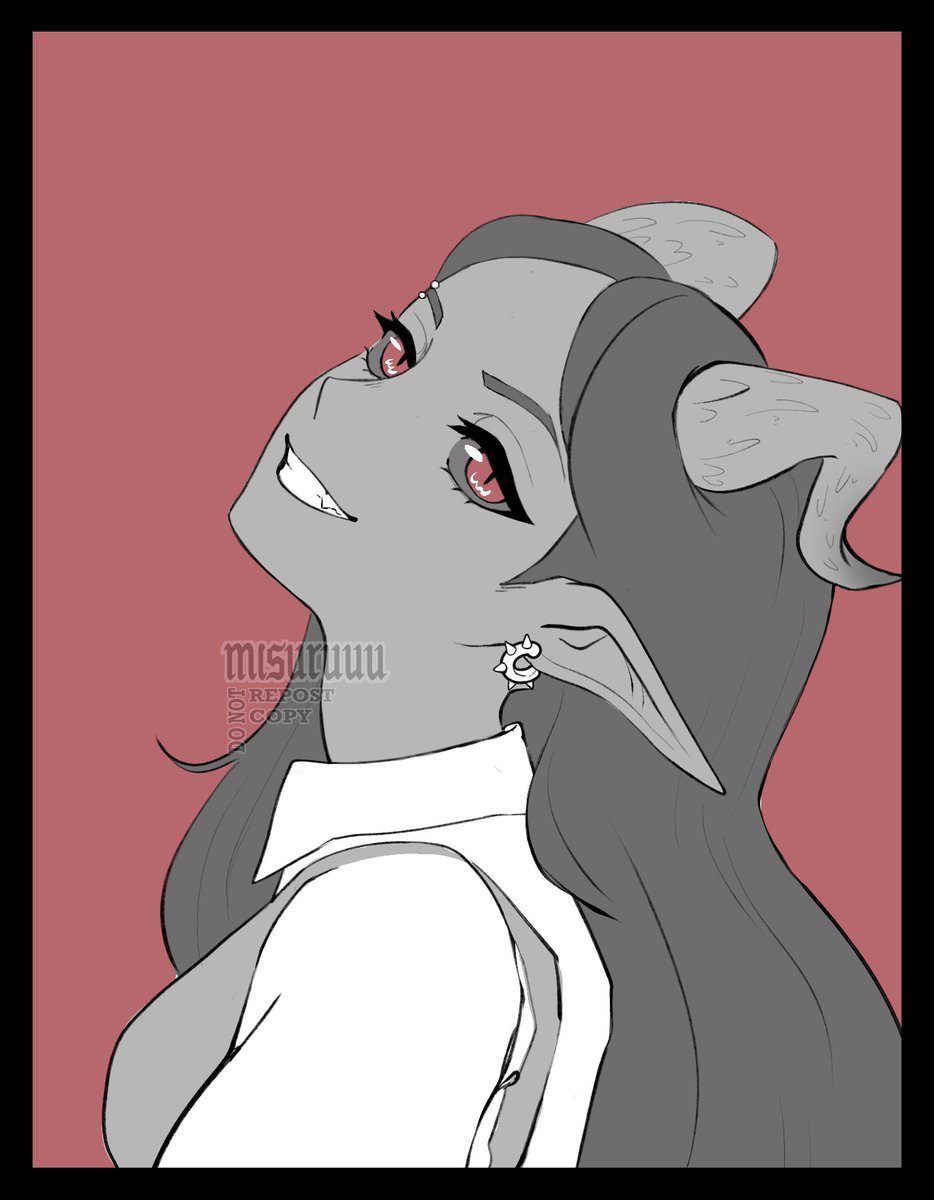 [#oc / Li'Lane 🌑🔪]   

portrait  

#illustration #art #GERVtuber