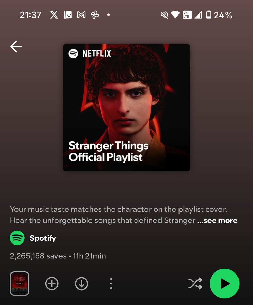 Marrtesw's tweet photo. @Spotify @Stranger_Things ✨ https://t.co/ZlgzJMLjmL