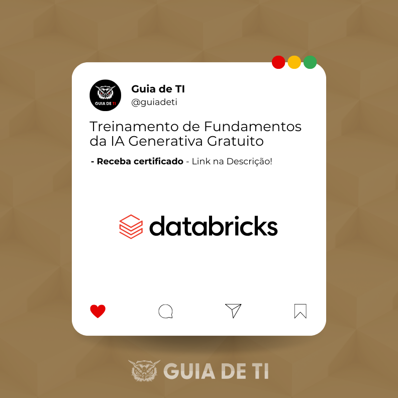 guiadeti's tweet image. Treinamento de Fundamentos da IA Generativa Gratuito da Databricks

guiadeti.com.br/noticias/trein…

Treinamento gratuito da Databricks com vídeos curtos sobre fundamentos da IA generativa e LLMs, com certificado ao final.