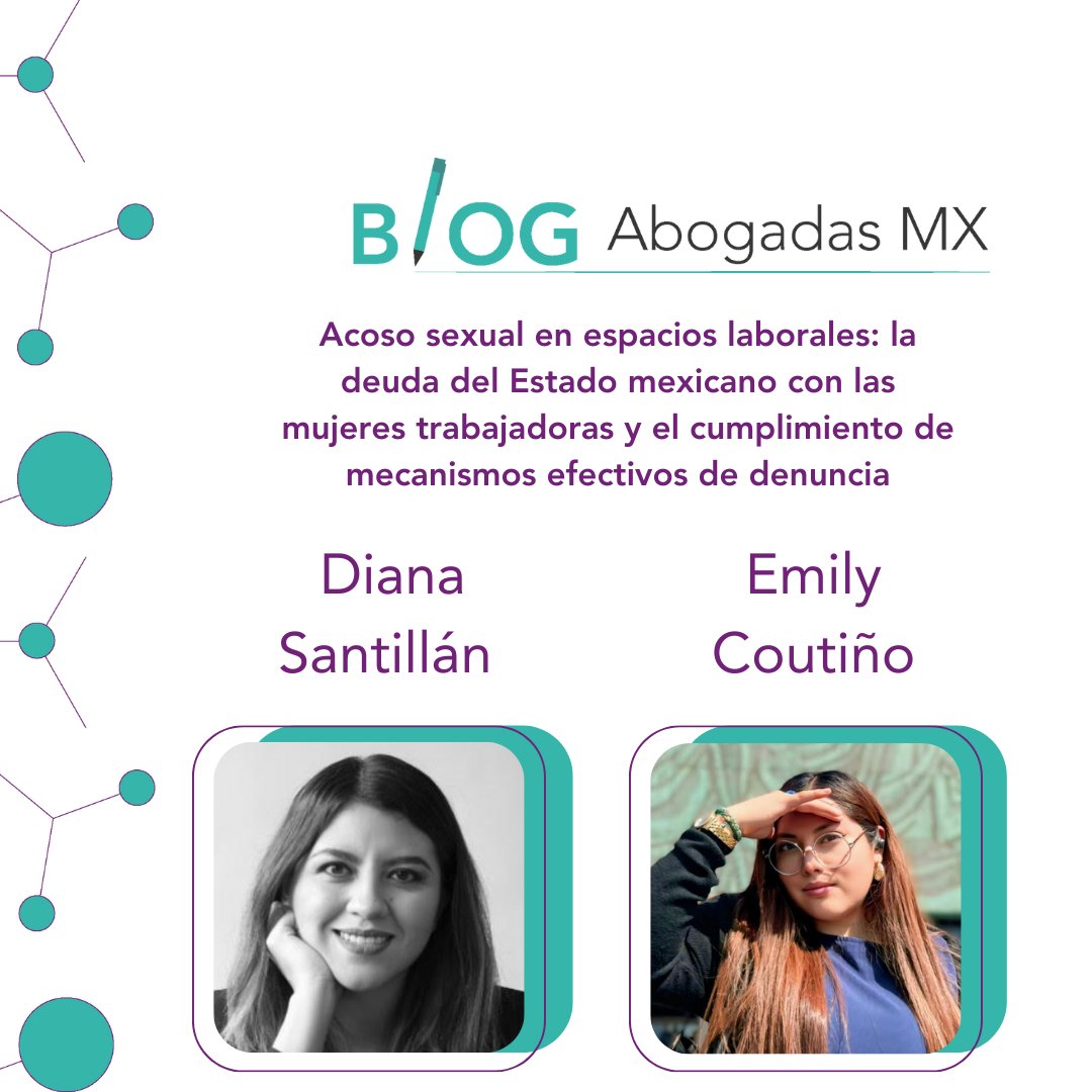 No te pierdas "Acoso sexual en espacios laborales: la deuda del Estado mexicano con las mujeres trabajadoras y el cumplimiento de mecanismos efectivos de denuncia" por Diana Santillán y Emily Coutiño.

shorturl.at/wcsVh