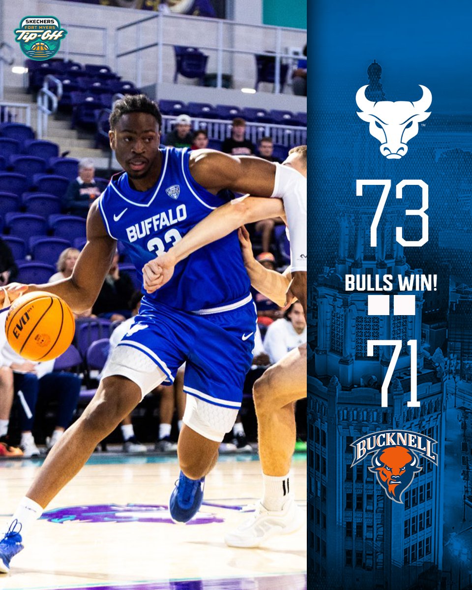 𝘽𝙐𝙇𝙇𝙎 𝙒𝙒𝙒𝙒𝙒𝙒𝙒𝙄𝙉!

Daniel Freitag wins it at the buzzer to give the Bulls the 73-71 victory!

#UBhornsUP🤘  #ALLinGRIT