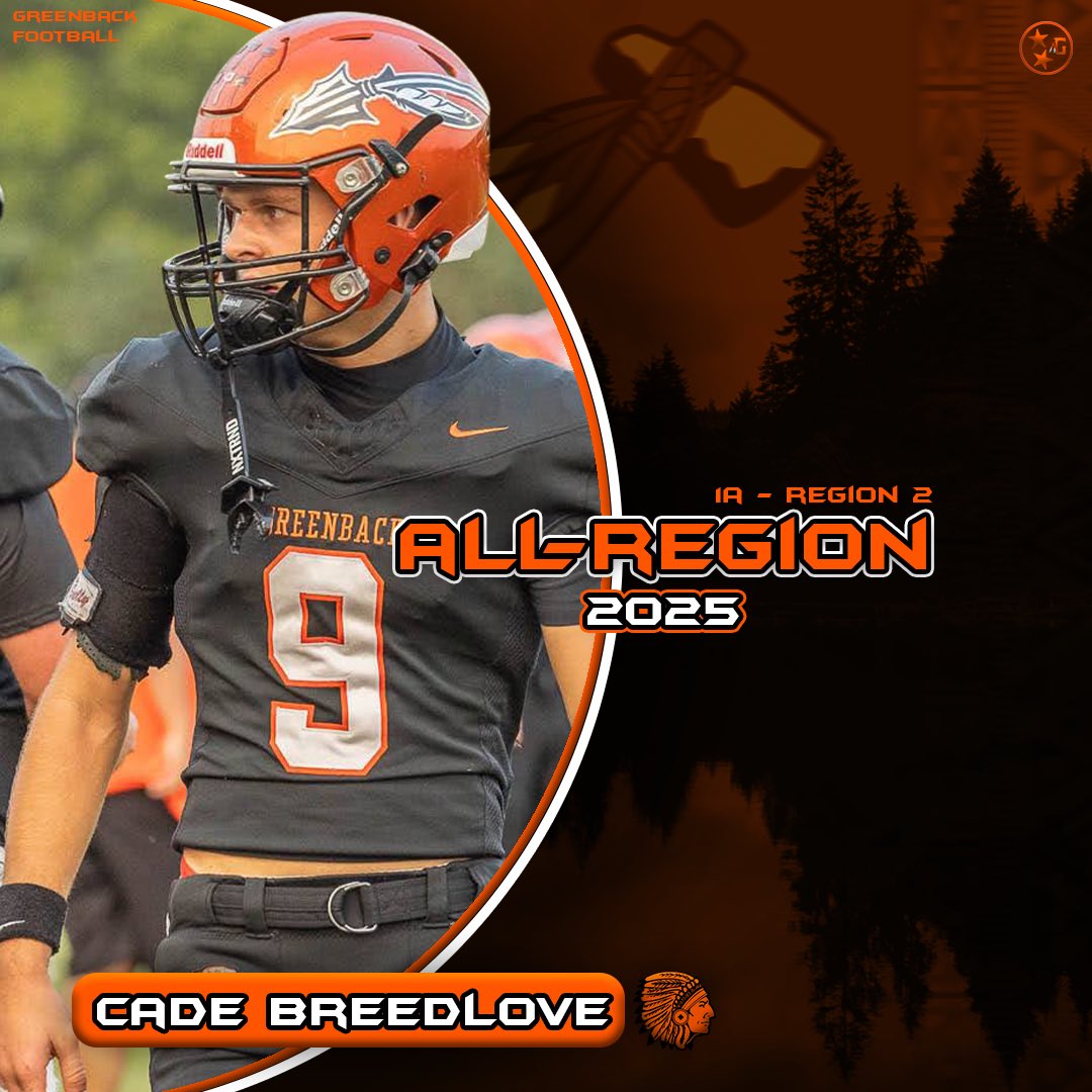 GreenbackFB_'s tweet photo. Cade Breedlove - Junior RB/LB #9
All Region

Cade was an crucial piece on the Greenback offense, defense, and special teams! Cade was a standard bearer and a leader on the field. Excited for him to set the tone for our program going in to his senior season in 2026🔥☝🏻

#GATA🪓🏴 https://t.co/Bhs5iTGWrc