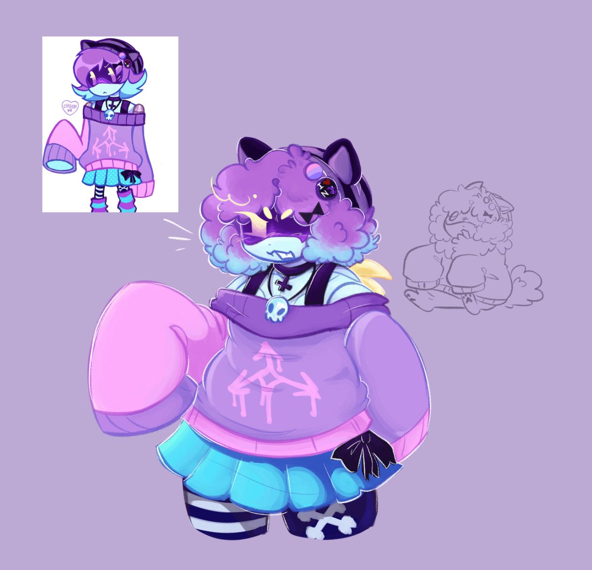 MDxOtta's tweet image. Wanted to draw her as well 
I love herr🥹🥹🥹