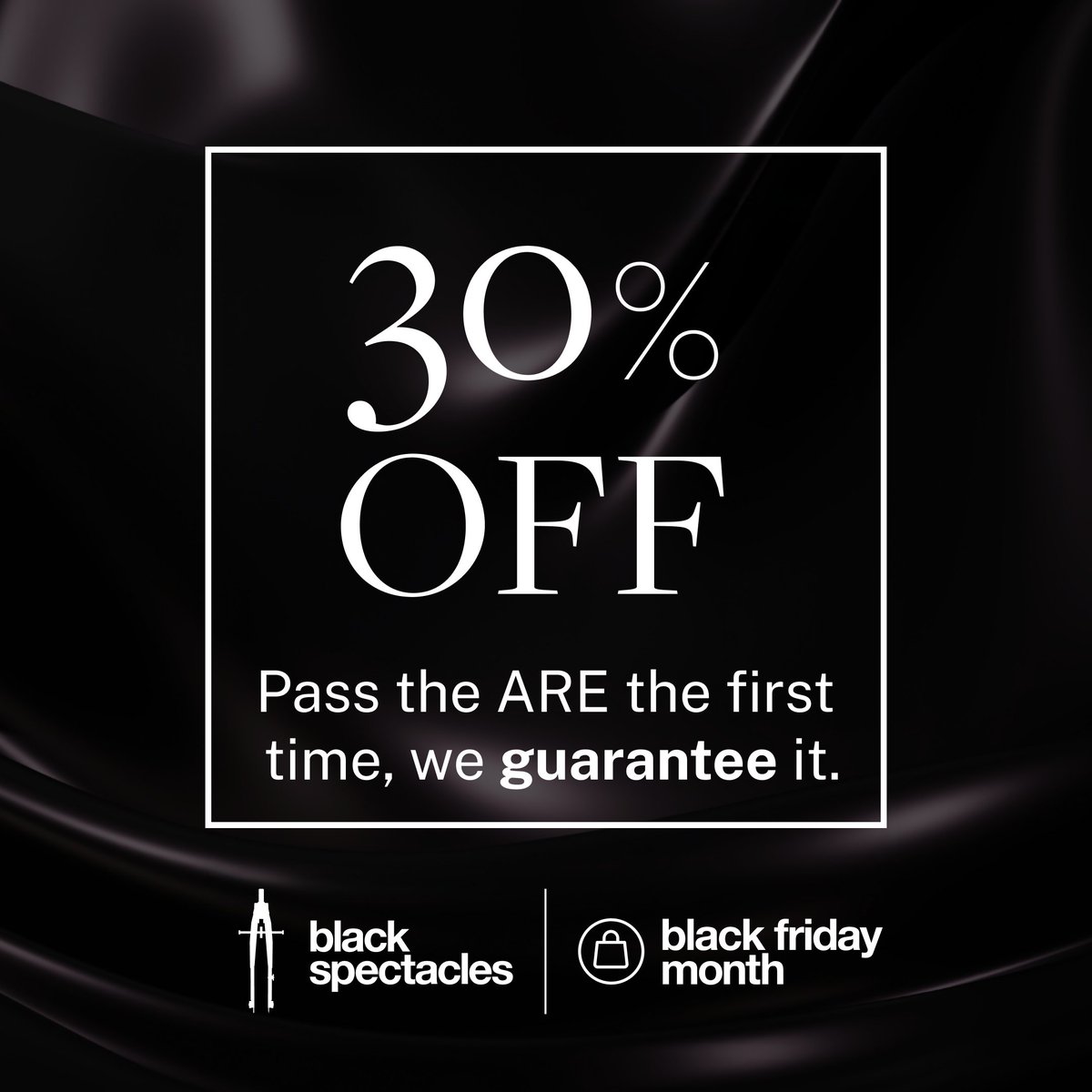 Black Friday Sale! Save 30% on new or upgraded Black Spectacles memberships — discount auto-applies at checkout. lnkd.in/giQZWhrA

Ends Sunday, November 30. Let’s get you licensed. 💪