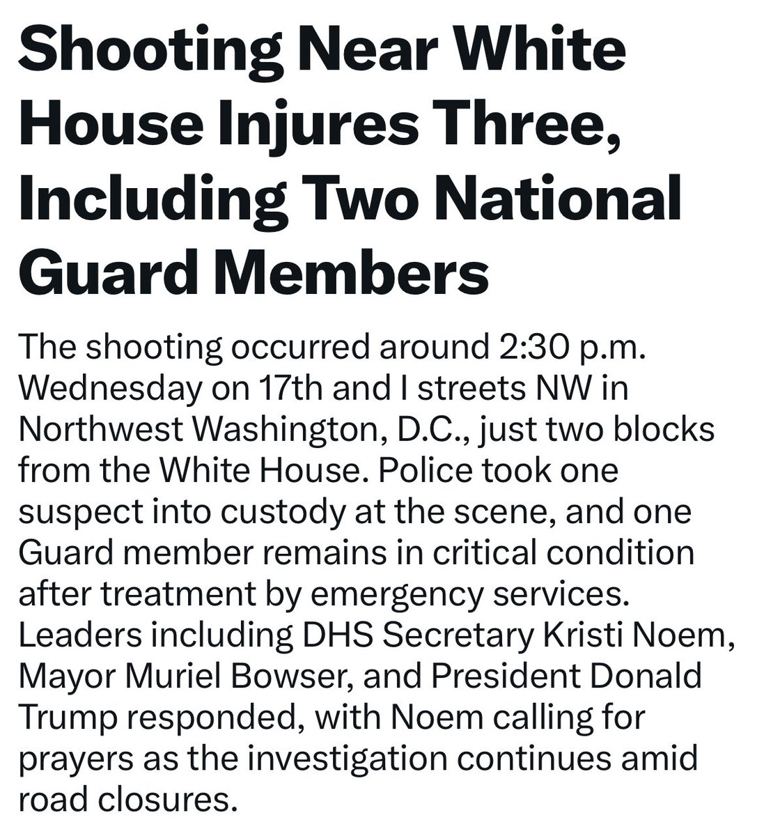 Unfortunately both guardsmen have passed.