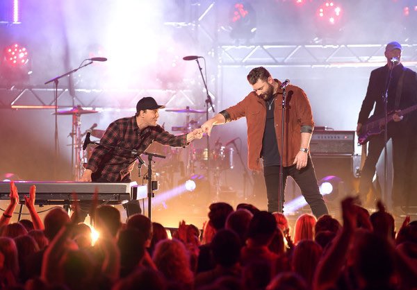 .<a href="/GavinDeGraw/">Gavin DeGraw</a> and Chris Young
CMT Crossroads taping at The Factory in Franklin, TN
November 26, 2019
📷: Jason Kempin