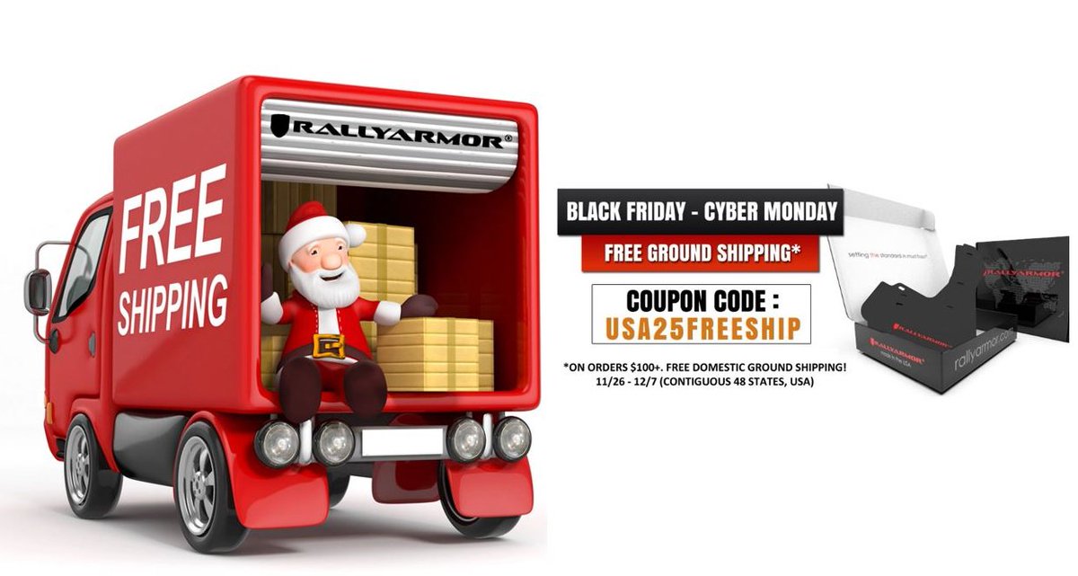Ready, Steady, Go🏁Free Ground Shipping in the USA* on orders $100+ 
Use code USA25FREESHIP

*Promotion period 11/26 - 12/07/2025

#rallyarmor #mudflaps #madeintheusa #settingthestandardinmudflaps
#BlackFriday