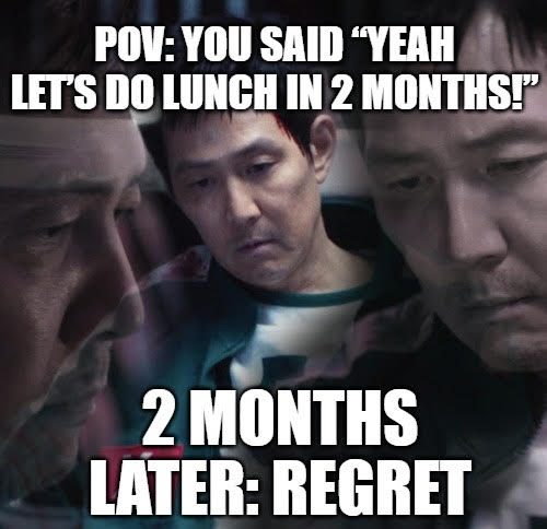 Diffactory's tweet image. If it’s not a Hell Yes, it’s a No.

When you say “sure, sounds good” to every invitation…

Then that week actually shows up on your calendar.

Regret intensifies.

Hell Yes or No saves you from Future You’s resentment.