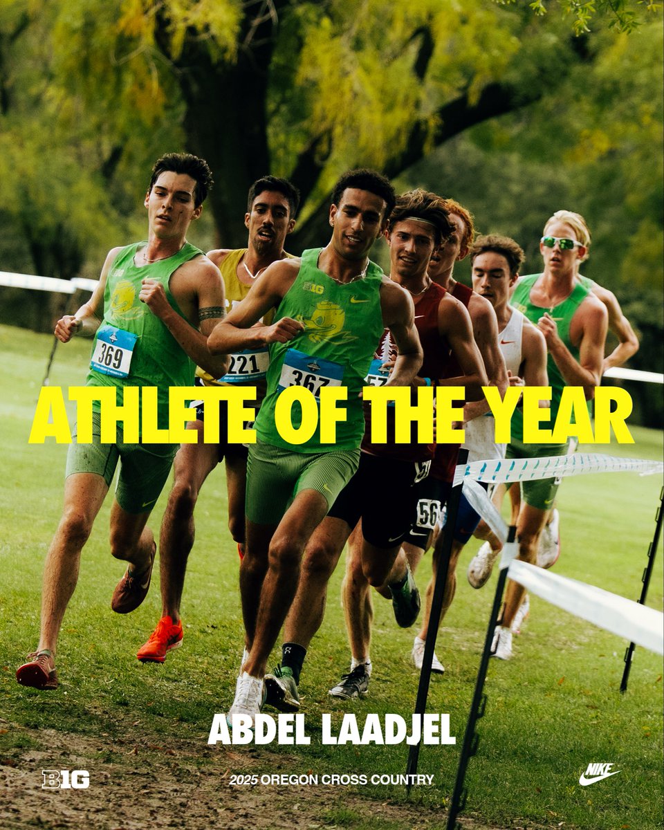 OregonTF's tweet image. B1G Cross Country runner of the Year x2. #GoDucks