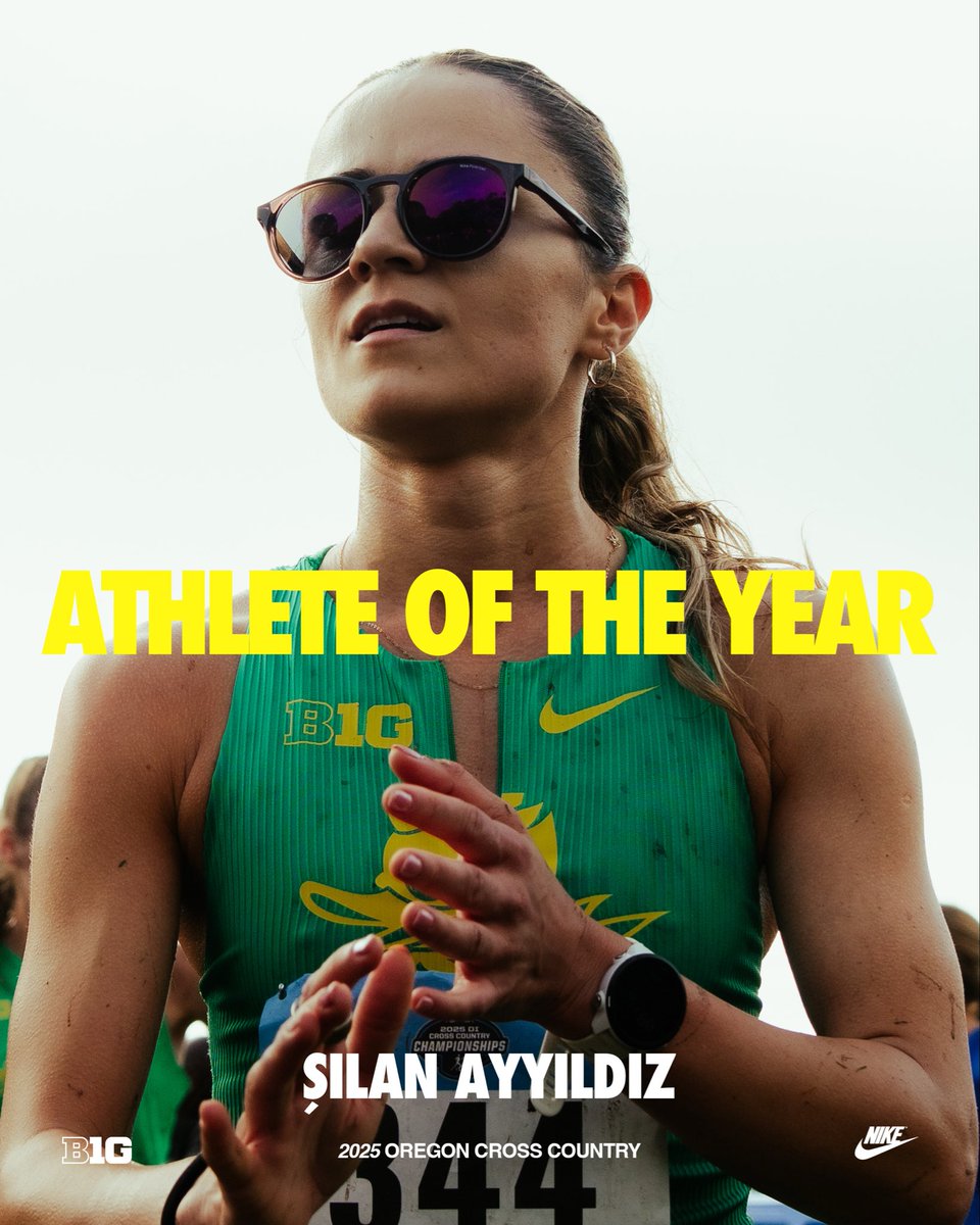 OregonTF's tweet image. B1G Cross Country runner of the Year x2. #GoDucks