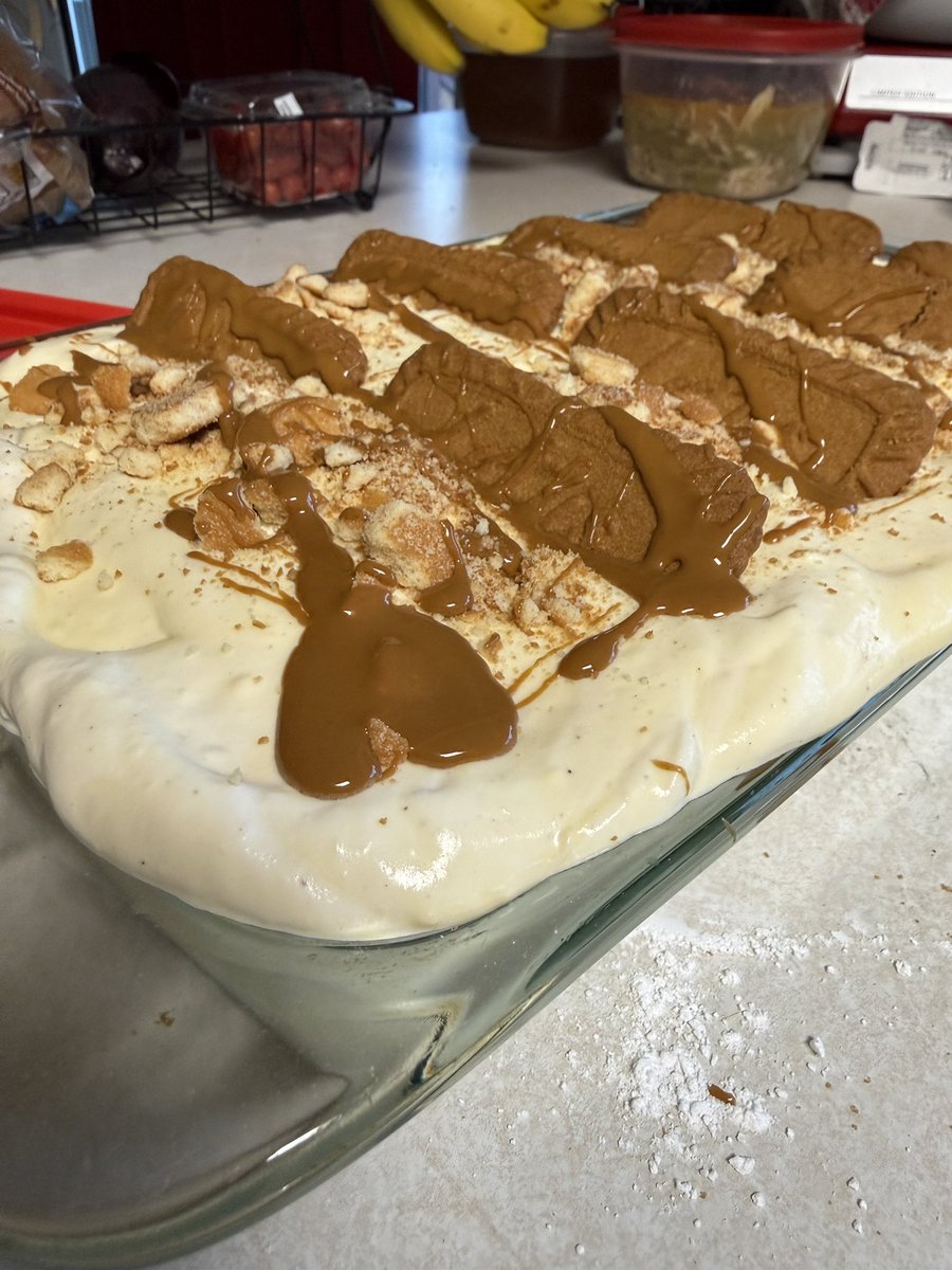 wacke's tweet image. Biscoff Banana Pudding 😎

This might be a fan favorite at Thanksgiving