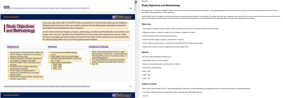 reductoai's tweet image. We barely notice reading order when scanning a document—but for AI, it’s one of the hardest parts.

For models, it’s much harder to balance between hitting sub-second latencies and taking in enough context by reading the whole document at scale.

Take for example, long slide…