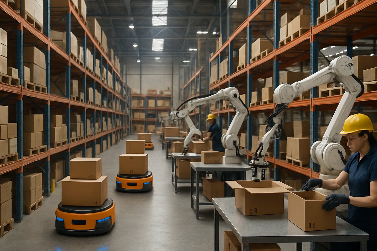 pikpak's tweet image. Robots in the warehouse? 🤖 Say goodbye to inefficiency and hello to speed! See how automated systems are transforming pick, pack, and ship. Are you ready to upgrade your operations? 🚀 #WarehouseInnovation #3PL #EcommerceFulfillment