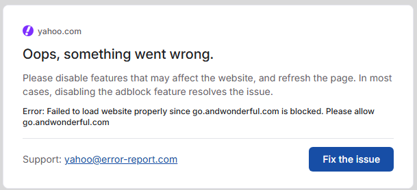 ImNickOlson's tweet photo. Uh...no. @Yahoo Because I'm old and don't change up my habits without good reason, my homepage has been Yahoo for decades now. You've given me that reason now, congrats. Rendering the page, then clearing it to leave this is something... https://t.co/JdYK5NEBI7