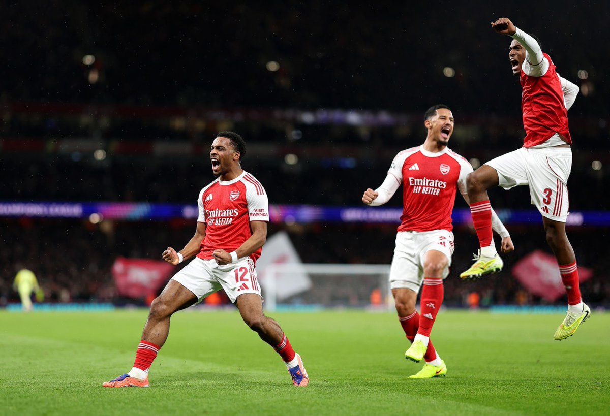 Arsenal has never lost a game in which jurrien timber scored.

Believe.....