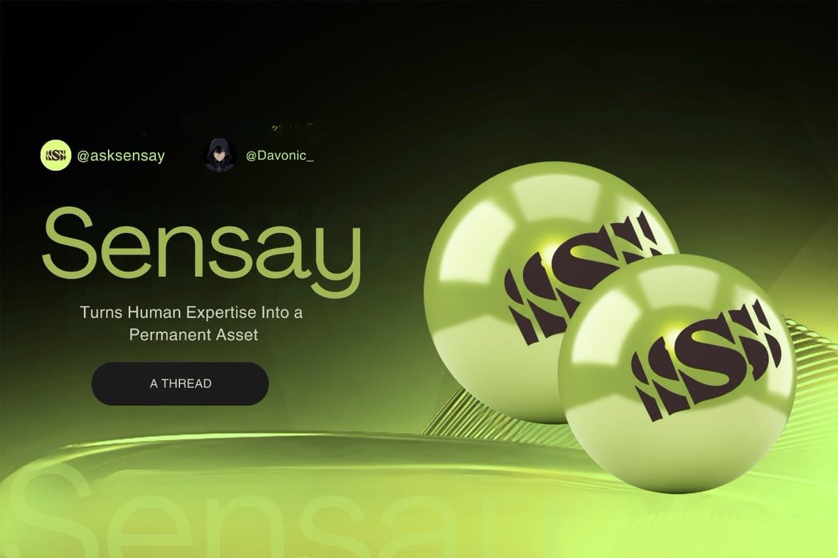 Creators lose their edge the moment they step away.

Businesses lose millions when one person leaves.

Sensay solves both with one idea.

A digital version of you that keeps operating long after you stop typing.

<a href="/asksensay/">Sensay ⛩️✨</a> <a href="/scribble_dao/">Scribble.fren</a>
$WWF

Let me break this open.⇣
