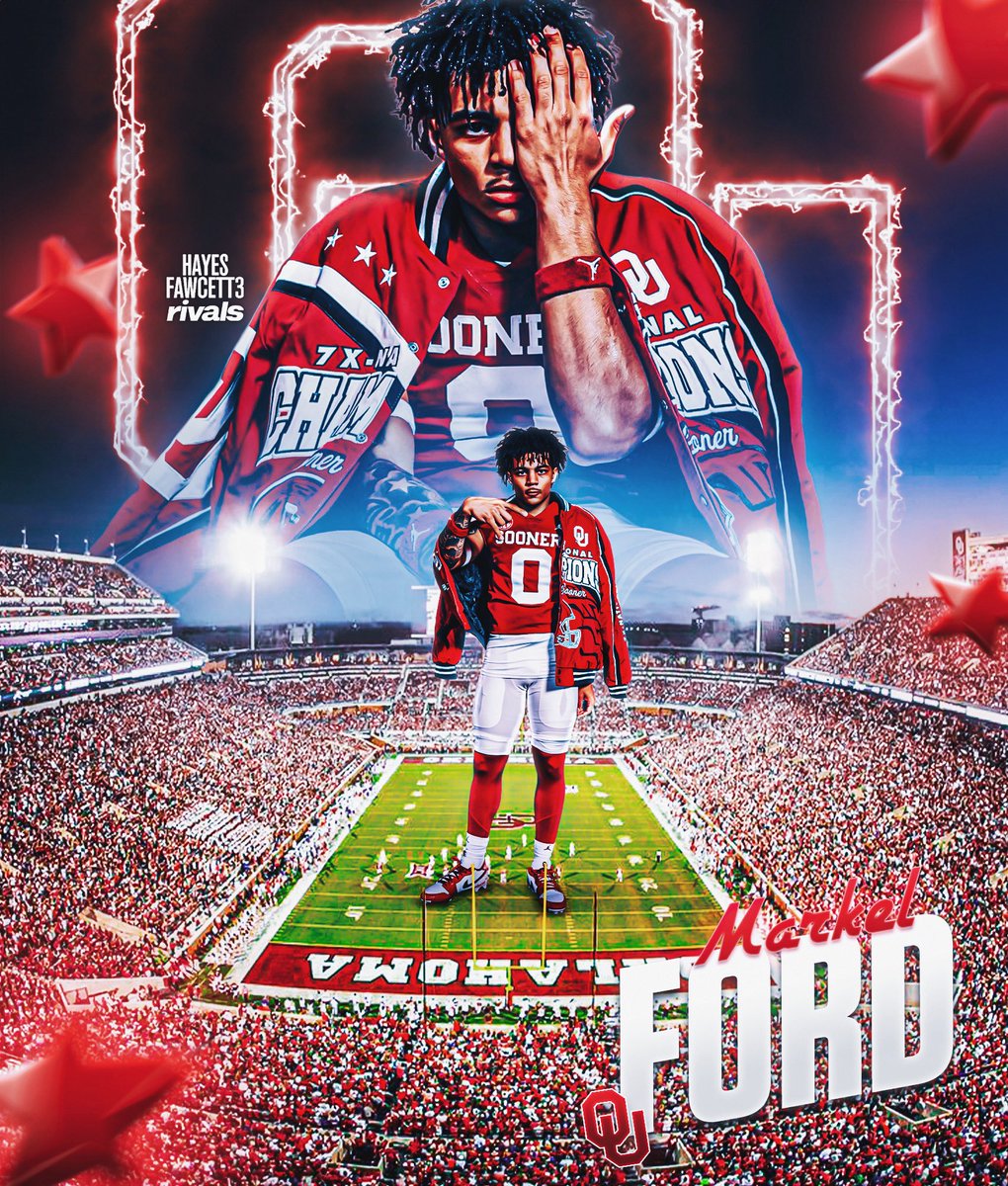 BREAKING: Class of 2026 Safety Markel Ford has Flipped his Commitment from SMU to Oklahoma, he tells me for @rivals

The 6’1 205 S from Dallas, TX had been Committed to the Mustangs since April

“Boomer Sooner”

on3.com/rivals/markel-…