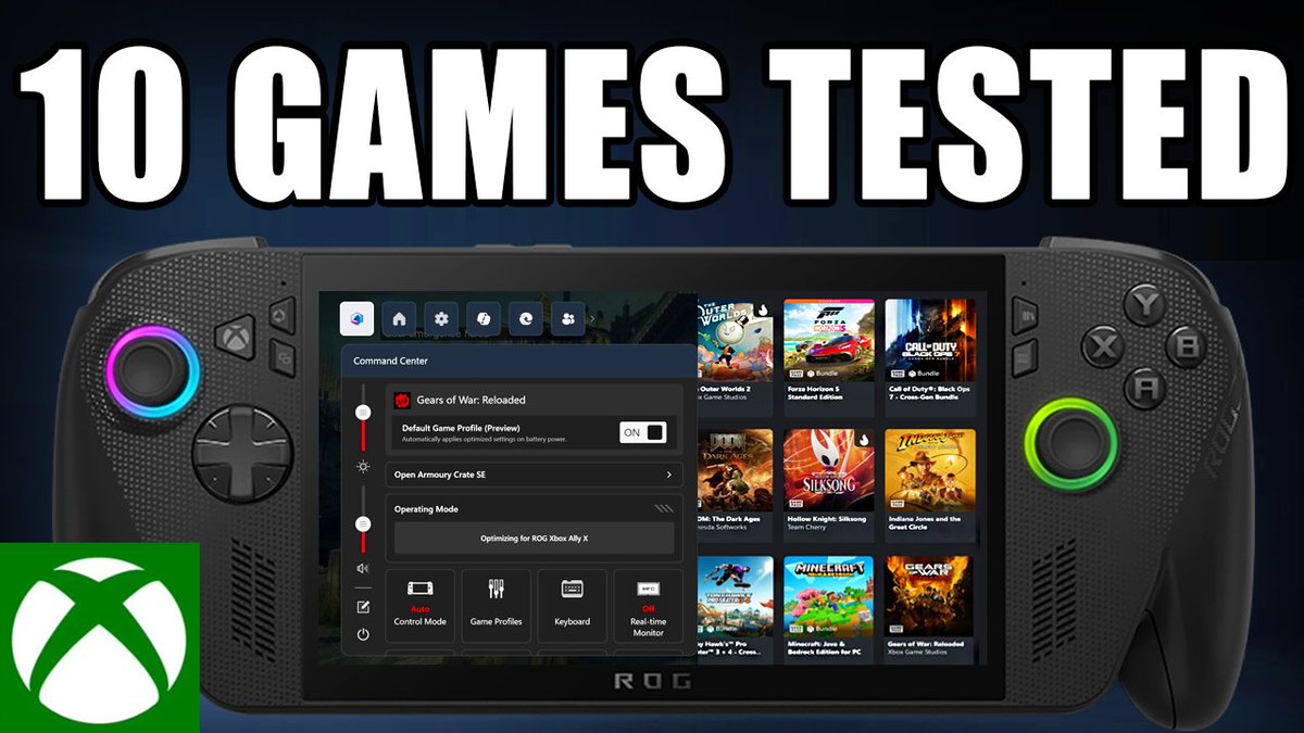 deckwizardyt's tweet image. ROG XBOX ALLY X NEW Default GAME PROFILES: 10 GAMES TESTED!

✅ youtube.com/watch?v=7Kl2BM…