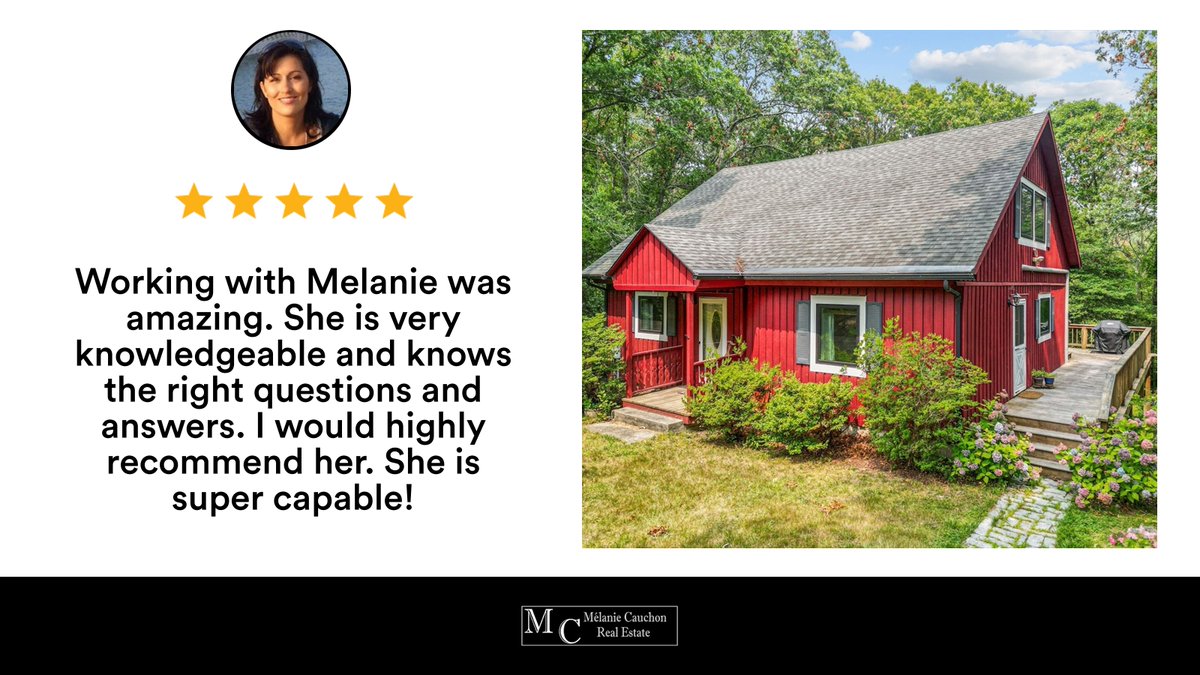MyCapeCodRealty's tweet image. Best realtor ever 
My clients’ review for 8 Peters Pond Dr.
rma.reviews/ecqk53xufkrz
Let us help you next buy/sell a home on Cape Cod
Melanie Cauchon RE 508-776-5378
#MyCapeCodRealty #capecod #realestate 
#realestateagent #homeselling #homebuying